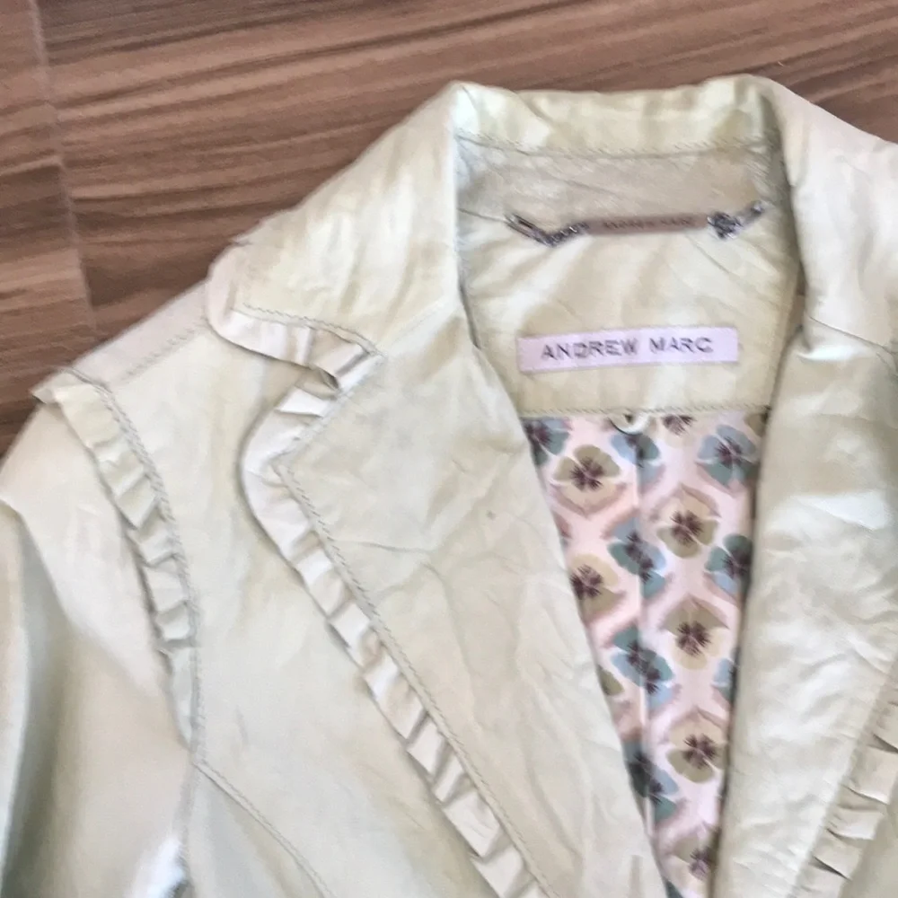 Mint Green Ruffle Jacket - Picture 1 of 11